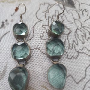 Beautiful green amethyst earrings
